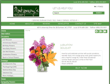 Tablet Screenshot of montgomerystheflorist.com